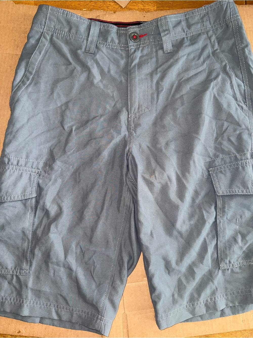 Tony Hawk Gray Men's Cargo Shorts with Utility Pockets size 29. G2